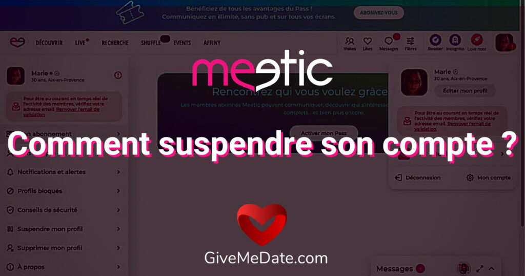 Que signifie le Profil Entouré et les symboles sur Meetic Give Me Date