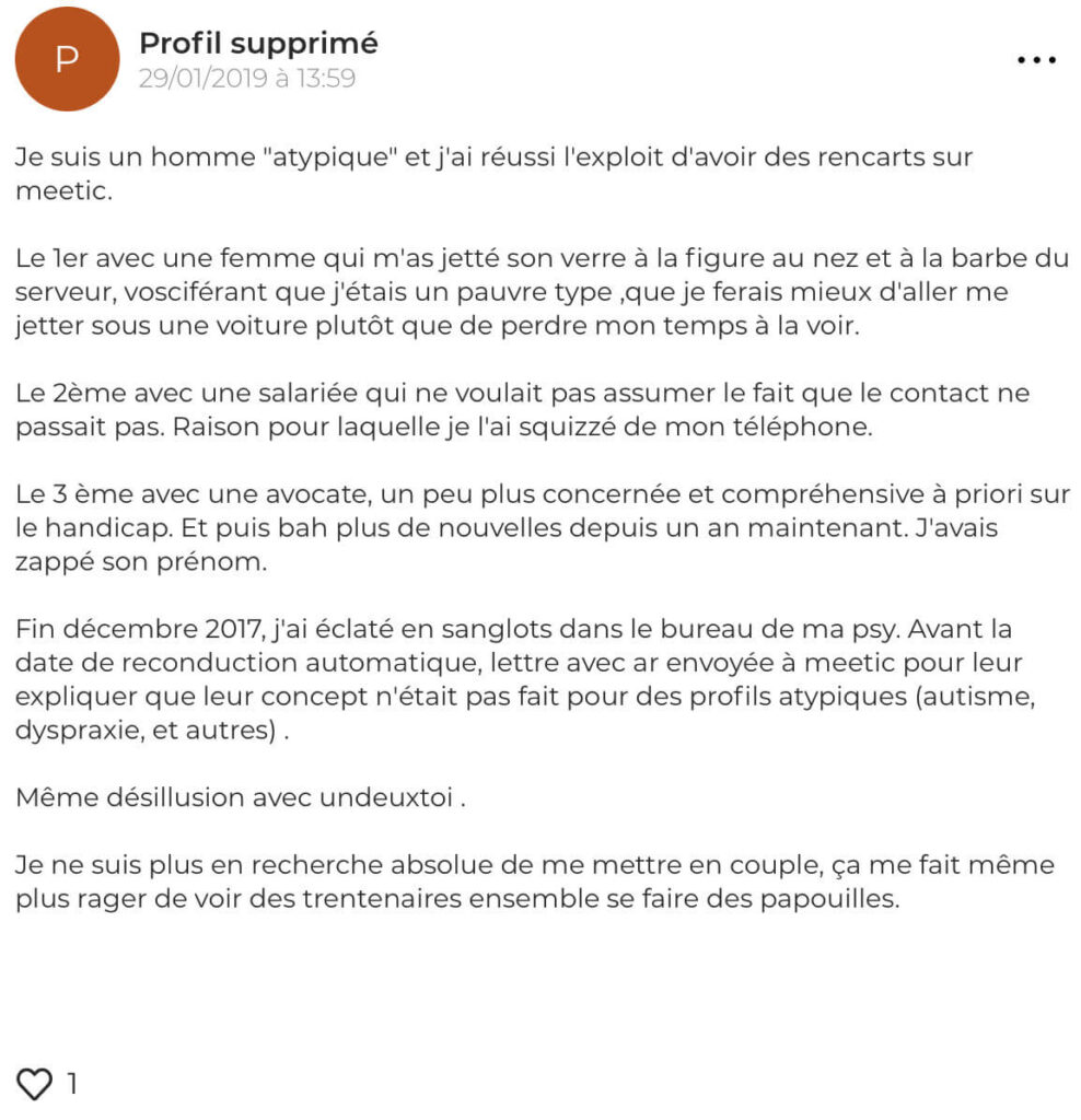 opinion meetic forum doctissimo