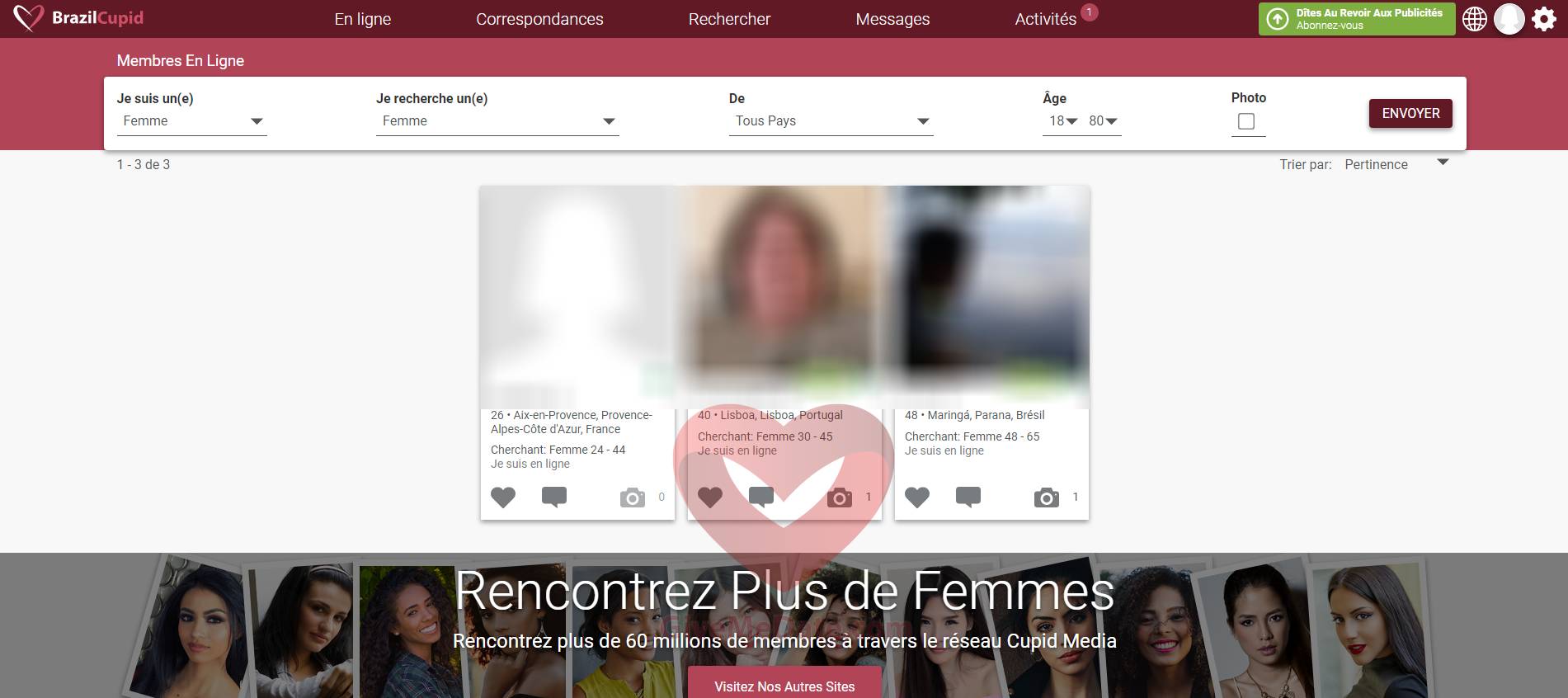 brazilcupid membres en ligne