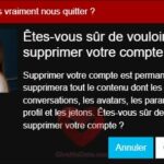 extremechat confirmer supprimer compte