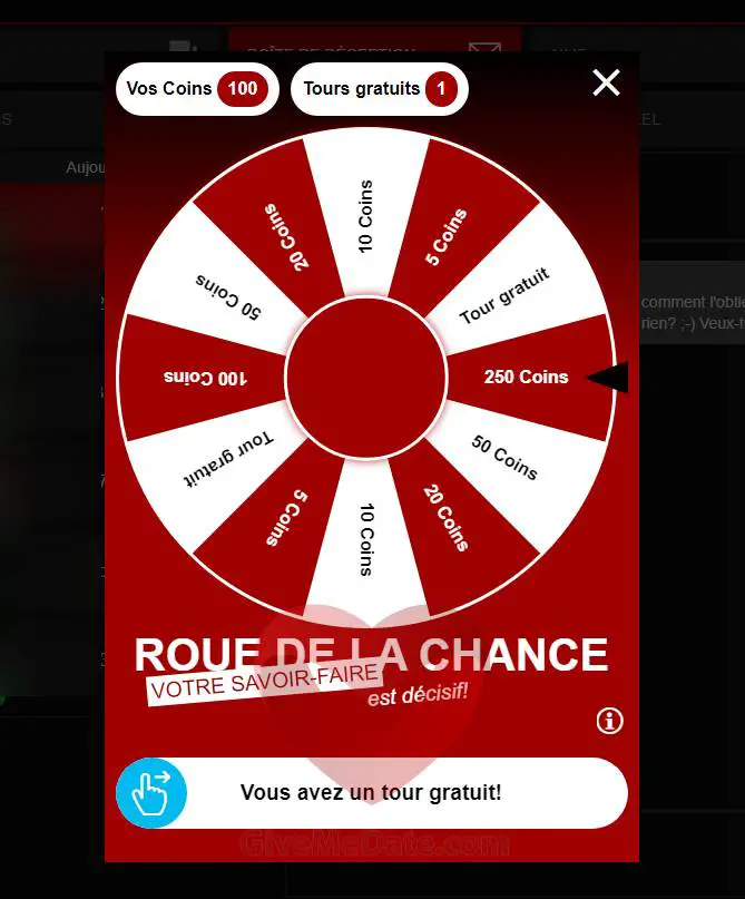 extremechat roue chance