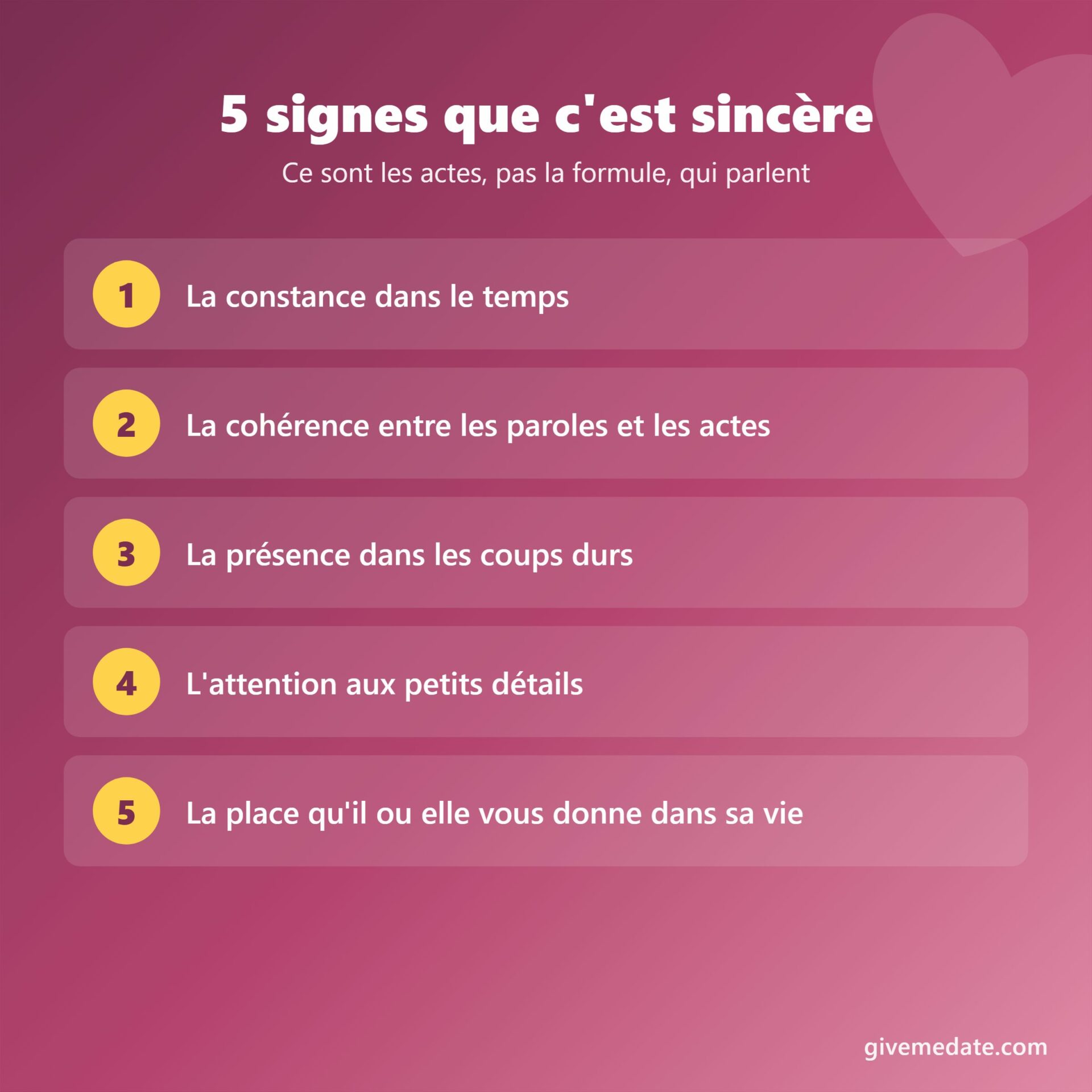 5 signes qu'un je t'aime beaucoup est sincère