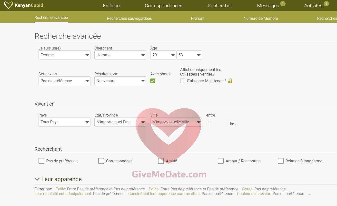 kenyancupid advanced search