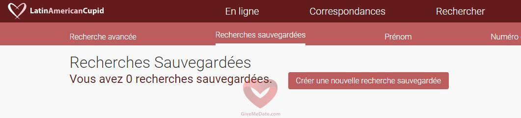 latinamericancupid recherche sauvegardee