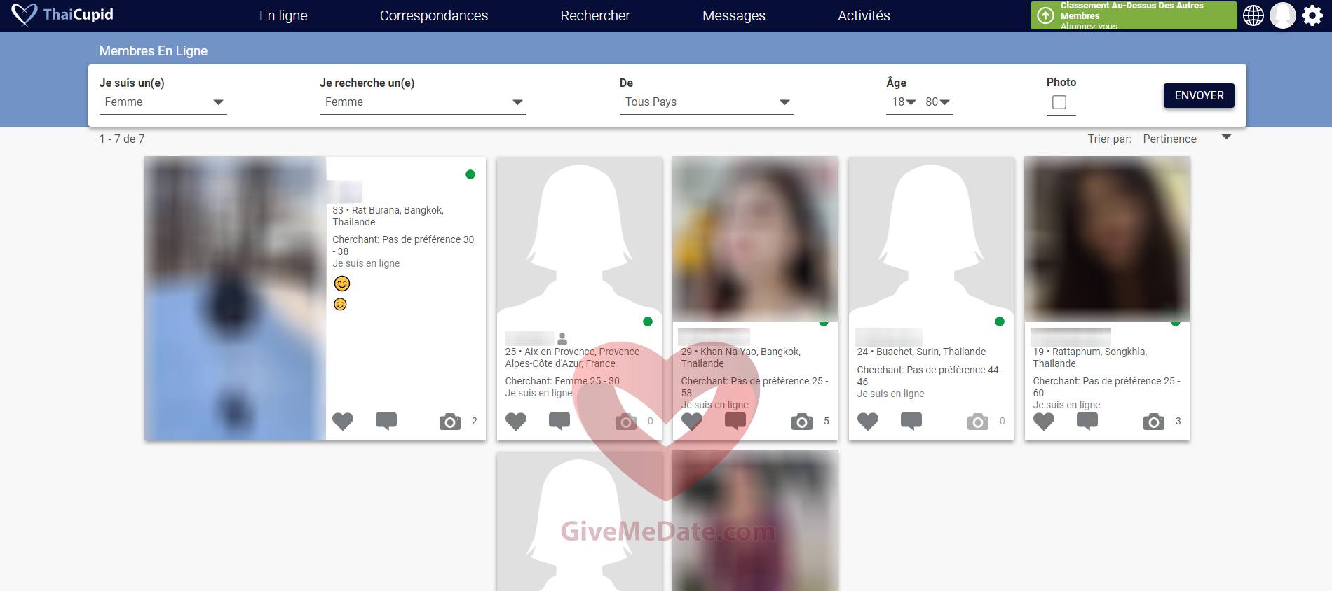 thaicupid membres en ligne